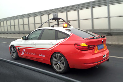 A Baidu autonomous car