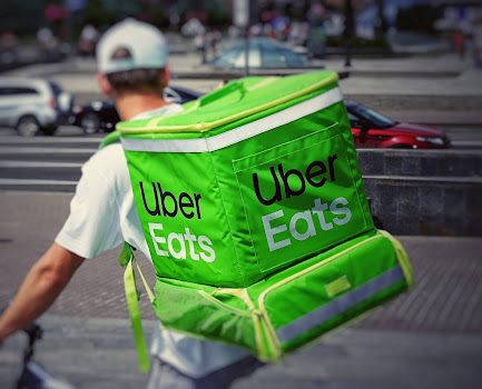 Uber Eats courier